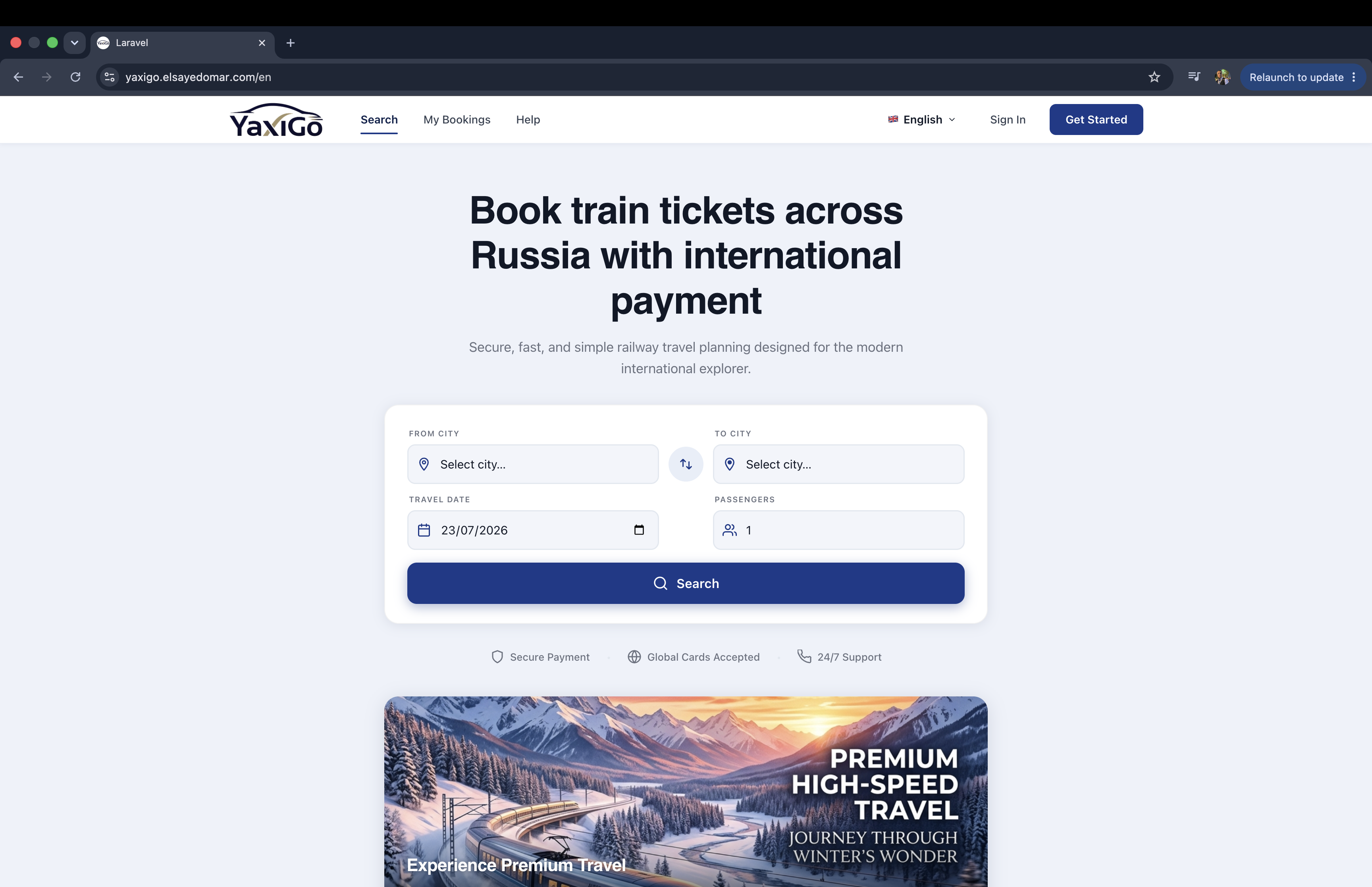 YaxiGo – International Travel Booking Platform